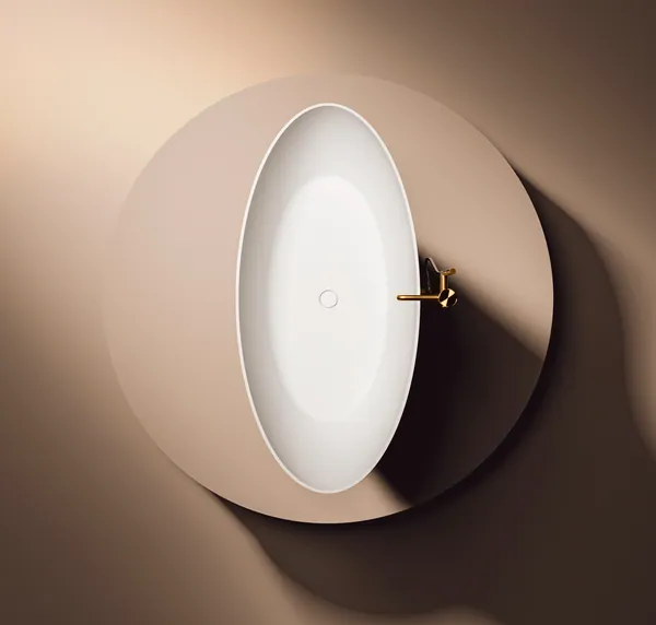 Ванна Carezza из Solid Surface, вид сверху
